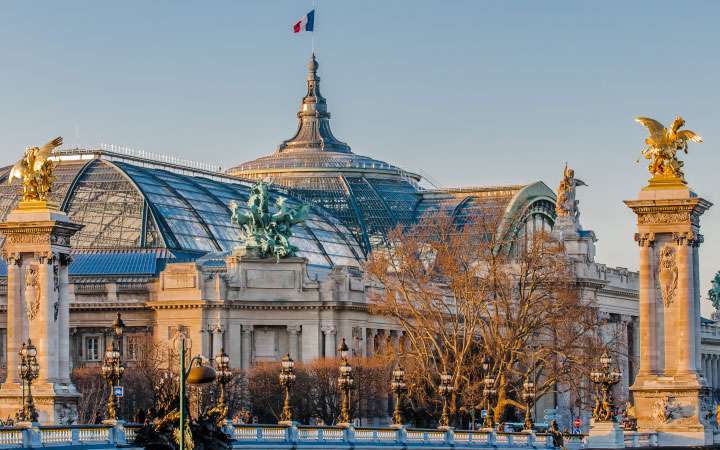 Around the Ponthieu Pavilion The Grand Palais in Paris