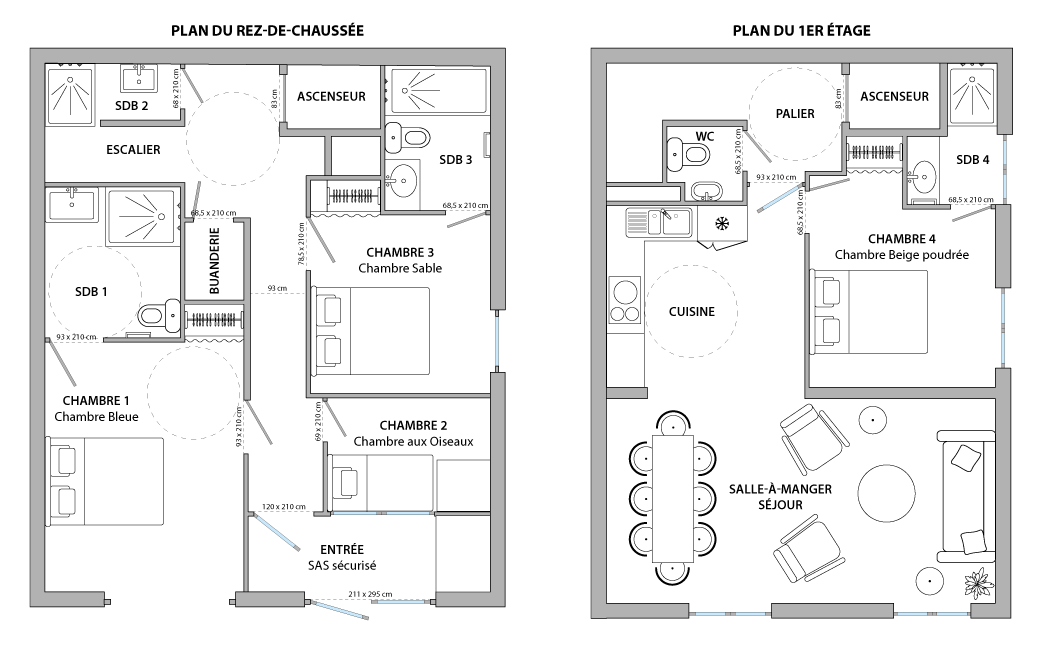 location de vacances à Paris - plan du Pavillon Ponthieu