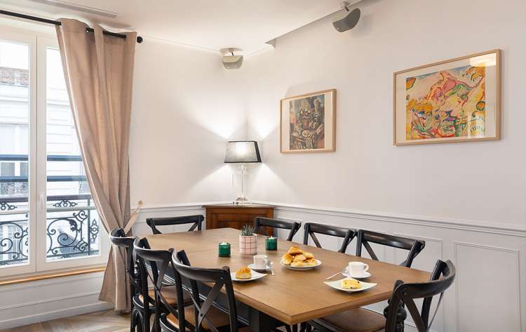 Holiday rental in Paris - Dining room of Pavillon Ponthieu