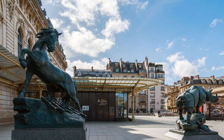 Around the Pavillon Ponthieu the Musée d'Orsay in Paris